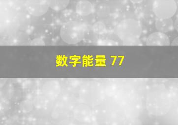 数字能量 77